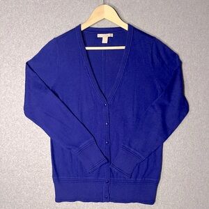 Banana Republic Cardigan V neck Purple Sz Medium